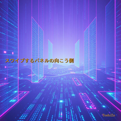 スワイプするパネルの向こう側のジャケット写真