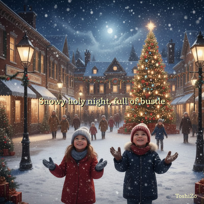 Snowy holy night, full of bustle Front Cover