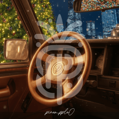 A winter drive with the tree's ornaments swaying, like holding little miracles close. Front Cover