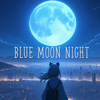 Blue moon night Front Cover