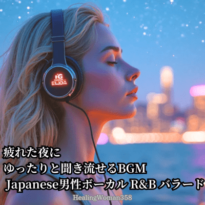 On a tired night BGM Japanese male vocal R&B ballad IV Front Cover