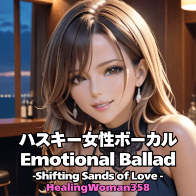 Husky Female Vocal Emotional Ballad -Shifting Sands of Love- Front Cover