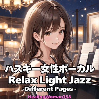 Husky Female Vocal Relax Light Jazz - Different Pages- Front Cover