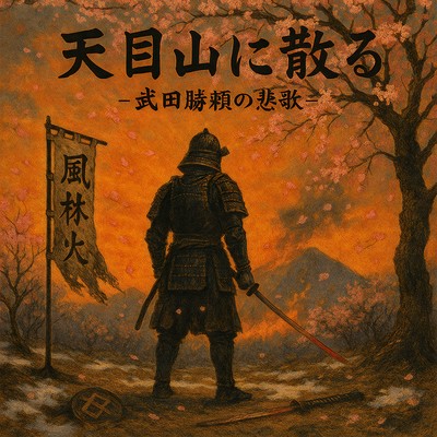 Falling at Tenmokuzan - The Elegy of Katsuyori Takeda - Front Cover