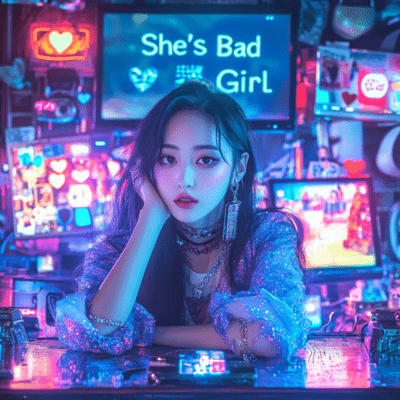She's Bad Girl Front Cover