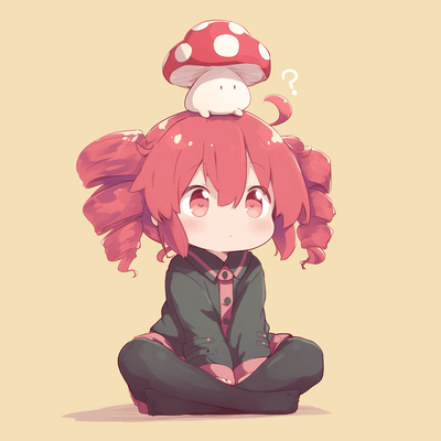 The guy with mushrooms growing out of his head (feat. KASANE TETO) Front Cover