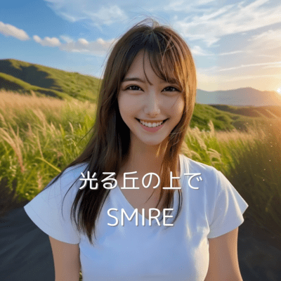 光る丘の上でのジャケット写真