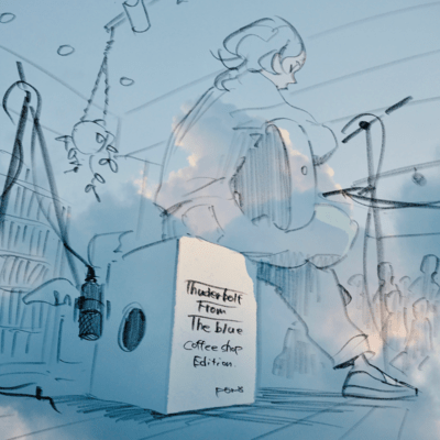 Thunderbolt from the blue (Coffee Shop Edition) Front Cover