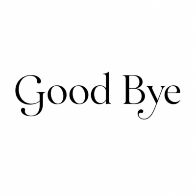 Good Bye Front Cover
