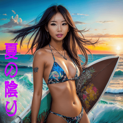 The shadows of summer (2024megpoid_v2+v4) Front Cover