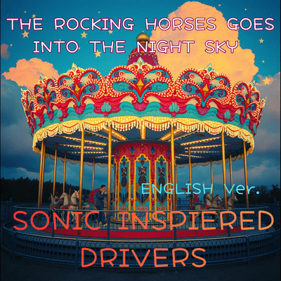 THE ROCKING HORSE INTO THE NIGHT SKY (ENGLISH Ver.) Front Cover