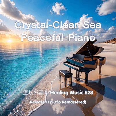 Crystal-Clear Sea Peaceful Piano 011 (2026 Remastered) Front Cover