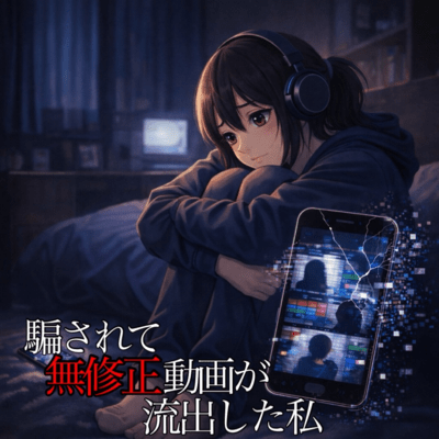 騙されて無修正動画が流出した私のジャケット写真
