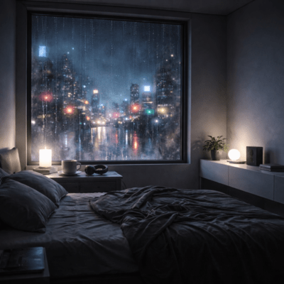 Rainy Streets Lofi Front Cover