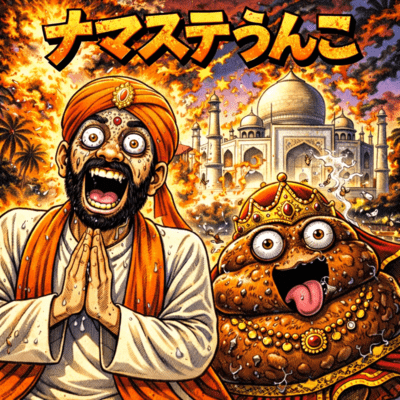 Namaste Poop Front Cover