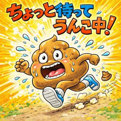 ちょっと待ってうんこ中!のジャケット写真
