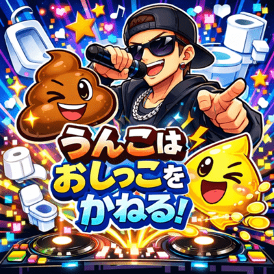 うんこはおしっこをかねるのジャケット写真