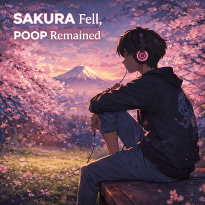 SAKURA Fell, POOP Remained (feat. 誰にも言えない)のジャケット写真