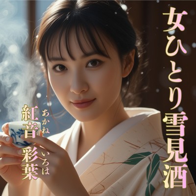 A Woman Alone, Sipping Snow-View Sake Front Cover