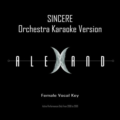 SINCERE (Orchestra Karaoke Version) Front Cover