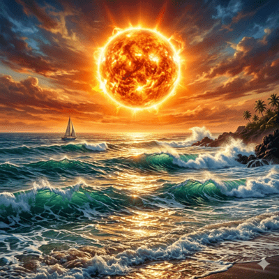 The SunDrenched, Burning Days (The SunDrenched, Burning Days) Front Cover