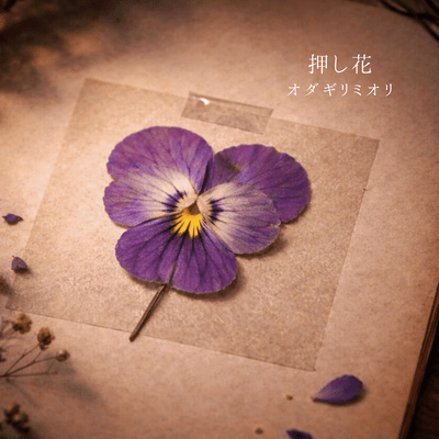 a pressed flower Front Cover