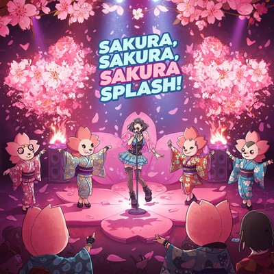 Sakura, Sakura, Sakura Splash! Front Cover