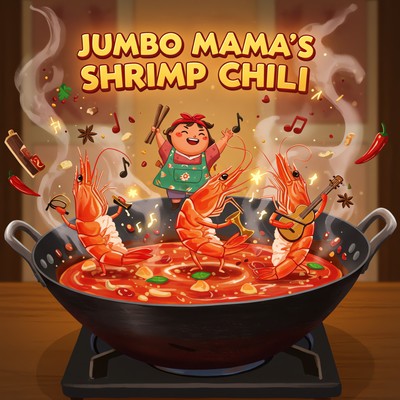 Jumbo Mama's Shrimp Chili ~A Recipe Full of Love~ Front Cover