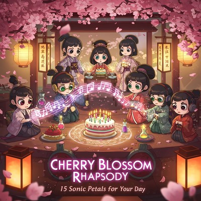 Cherry Blossom Rhapsody: 15 Sonic Petals for Your Day Front Cover