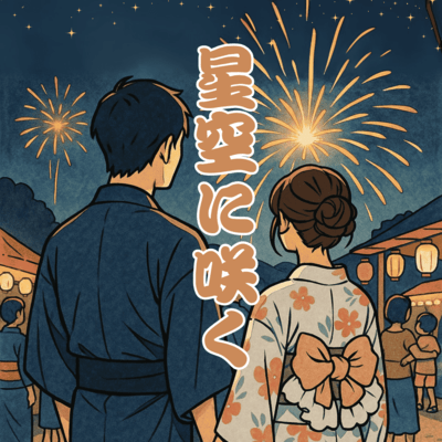 Blooming in the starry sky Front Cover