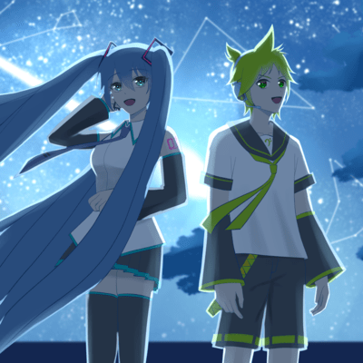 Asterism (feat. HATSUNE MIKU & KAGAMINE LEN) Front Cover
