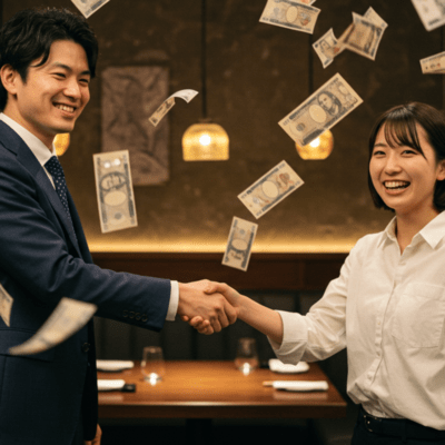 奢り奢られハッピーエンドのジャケット写真