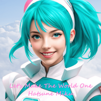 Let's Make The World One (Hatsune Miku) Front Cover