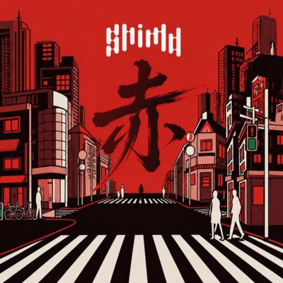 赤のジャケット写真