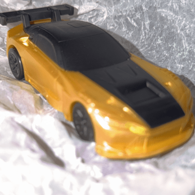 BRIGHT YELLOW MUSTANG. Front Cover