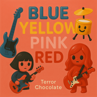 BLUE YELLOW PINK RED Front Cover