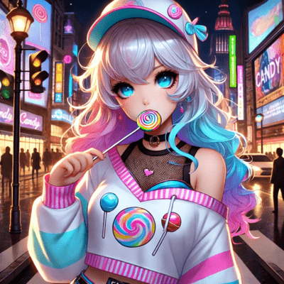 Sweet Candy Girl Front Cover