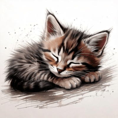 dreaming cat Front Cover