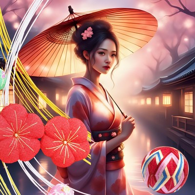Yoshiwara Temari Uta Front Cover