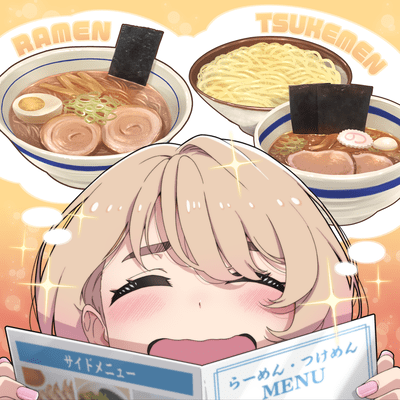 "Can't Decide - Ramen or Tsukemen" Front Cover