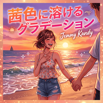 Gradient that melts into red color Front Cover