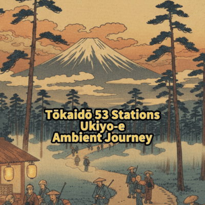 Tōkaidō 53 Stations Ukiyoe Ambient Journey Front Cover
