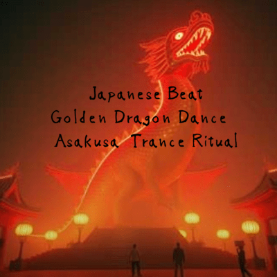 Japanese Beat Golden Dragon Dance Asakusa Trance Ritual Front Cover