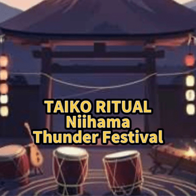 TAIKO RITUAL Niihama Thunder Festival Front Cover