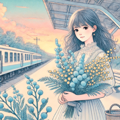 Blue Mimosa Front Cover