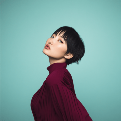 ファッショナブルなライオンのジャケット写真