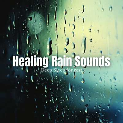 Healing Rain Sounds Deep Sleep for rest (water & rain) Front Cover