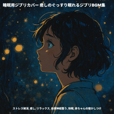 Ghibli for Sleep Healing Ghibli BGM Collection Stress Relief, Healing, Relaxation, Autonomic Balance, Deep Sleep, Baby Lullaby Front Cover