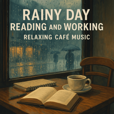 雨の日の読書と作業を彩る癒し系カフェミュージックのジャケット写真