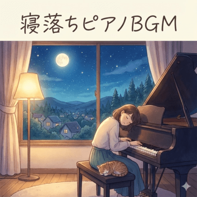Piano BGM for Falling Asleep Front Cover